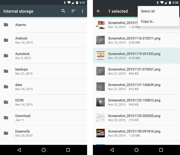 Android 6.0 Marshmallow: File Manager