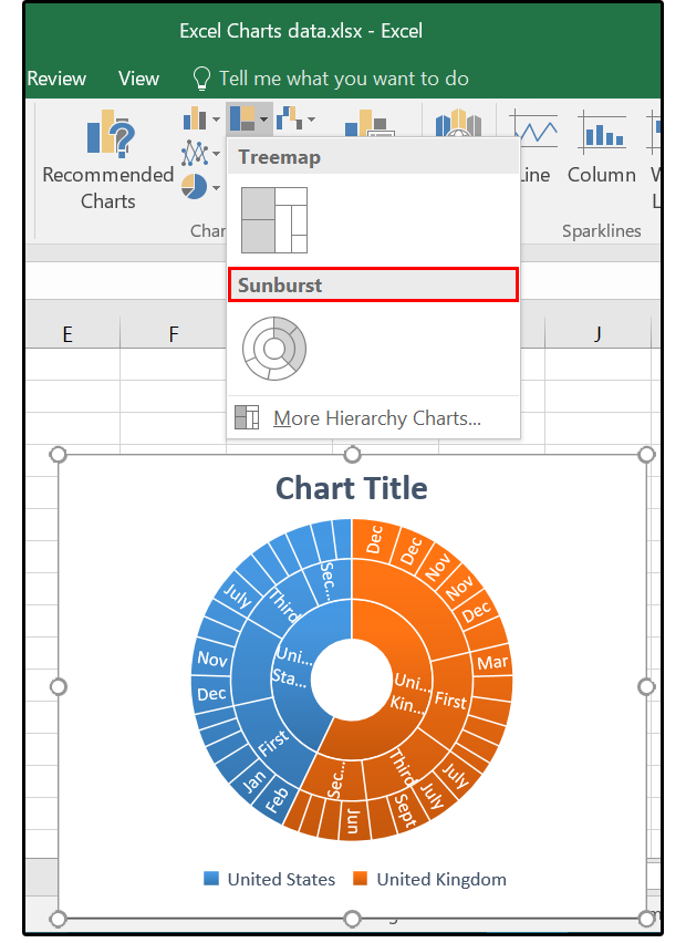 how do i make a pie chart in excel with color