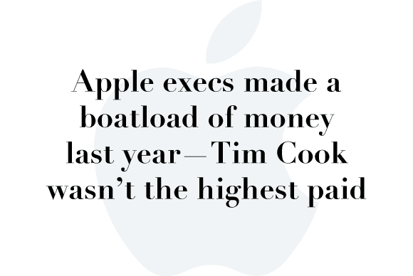 apple execs pay 2015