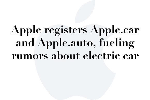 apple.car rumor