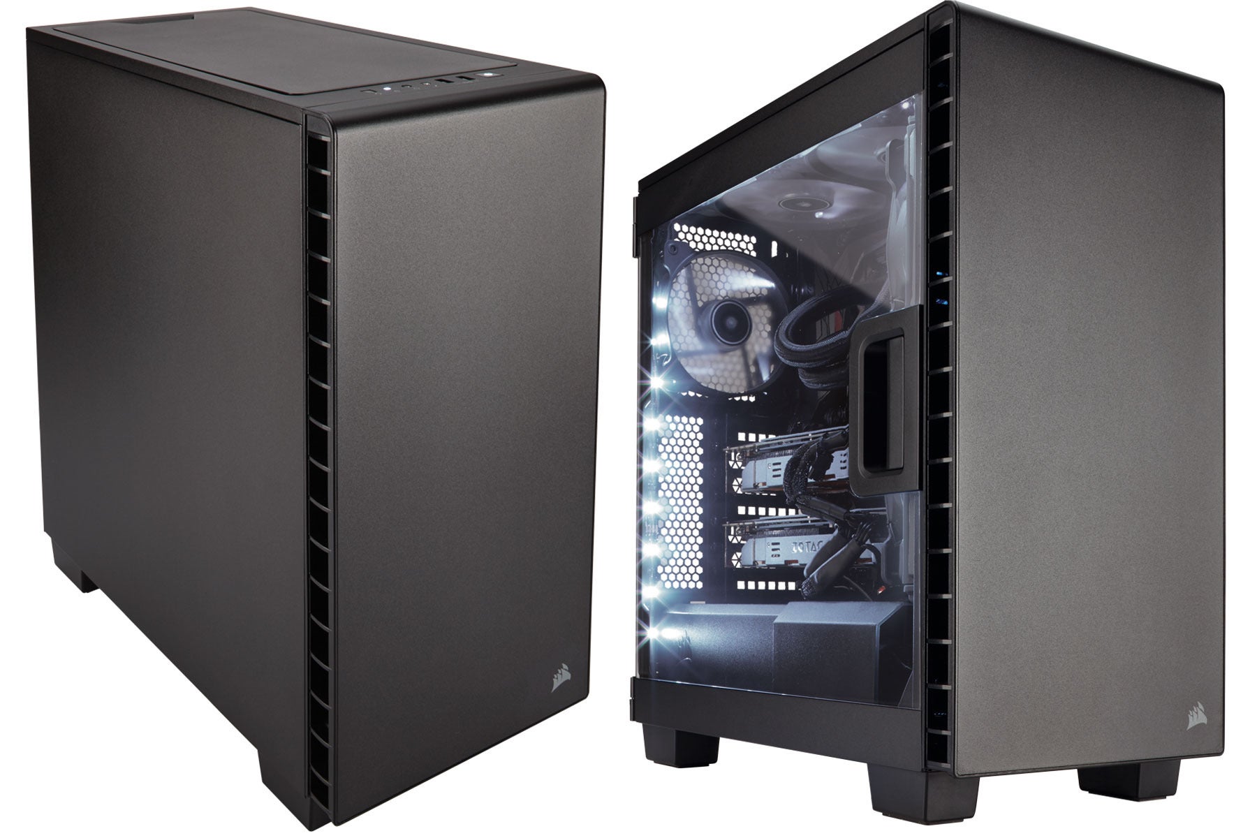 Corsair's new PC cases range from flashy and angular to sleek and sound