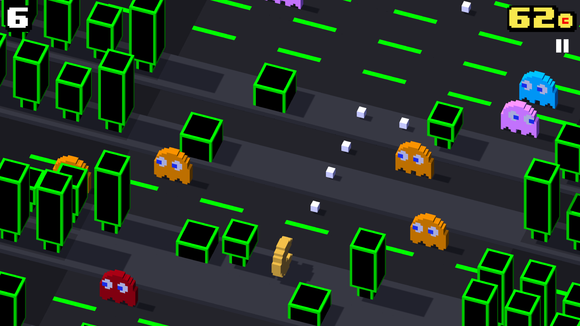 how to get the pac mans ghosts crossy road