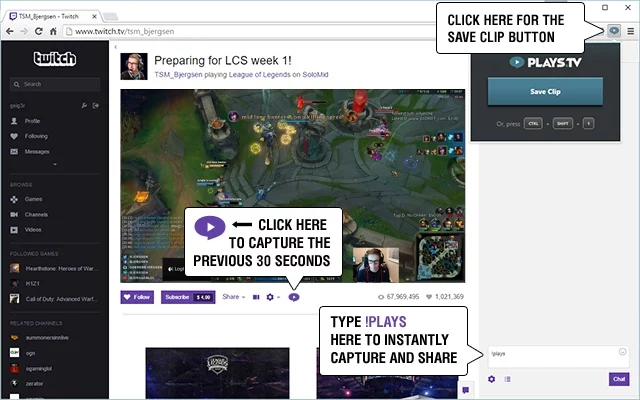 Plays Tv Chrome Extension Makes Capturing And Sharing Epic Twitch Clips Easy Peasy Pcworld