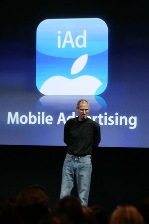 steve jobs iad mobile advertising