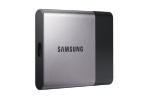 Samsung SSD T3 perspective shot