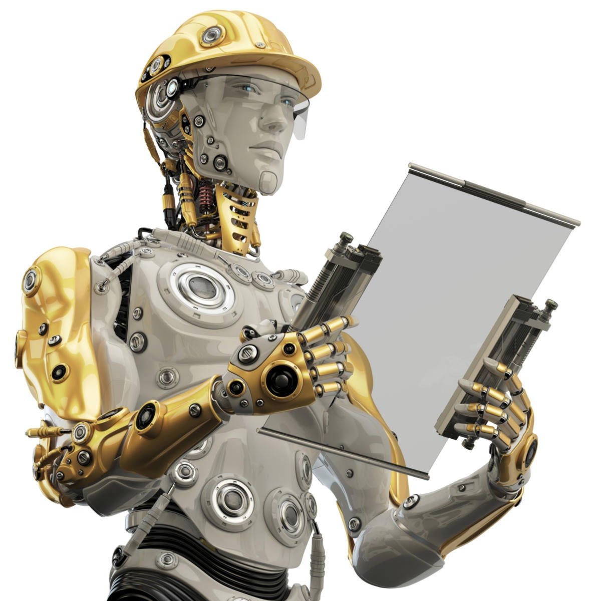 Artificial Intelligence robot worker 