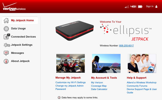 Verizon Ellipsis website