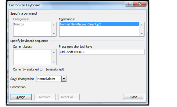 06 assign macro shortcut key