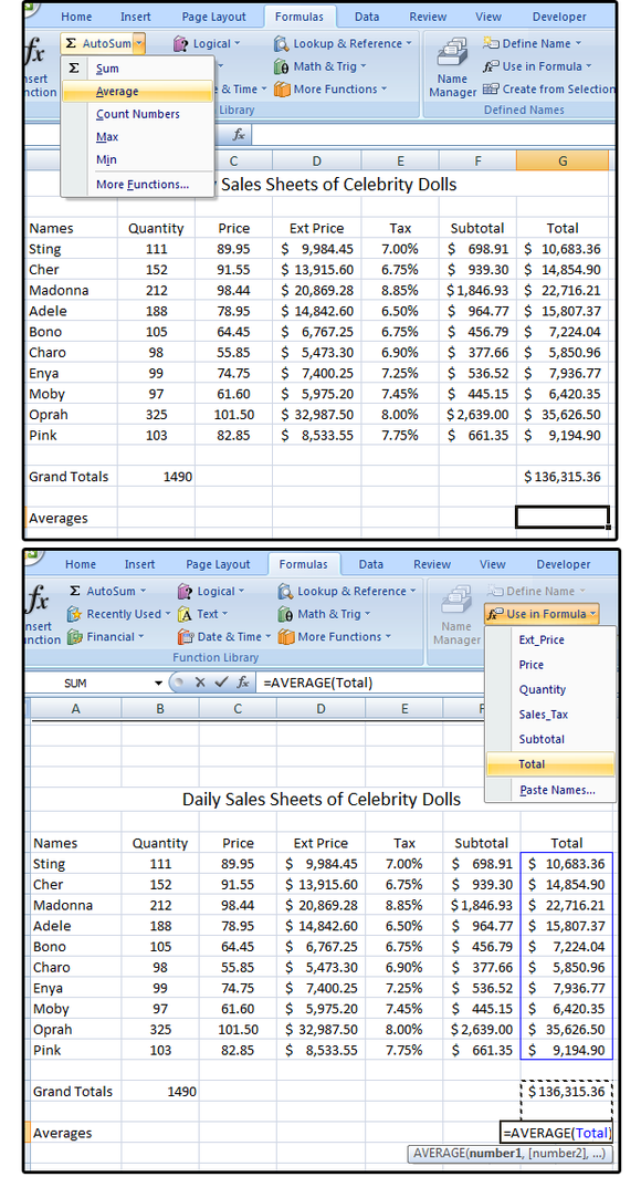 08 average the total range