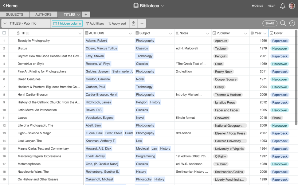 airtable database