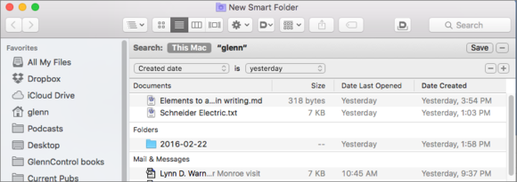 mac911 create smart folder criteria