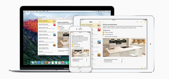 notes family elcapitan ios9