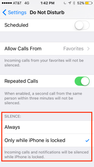 silence calls