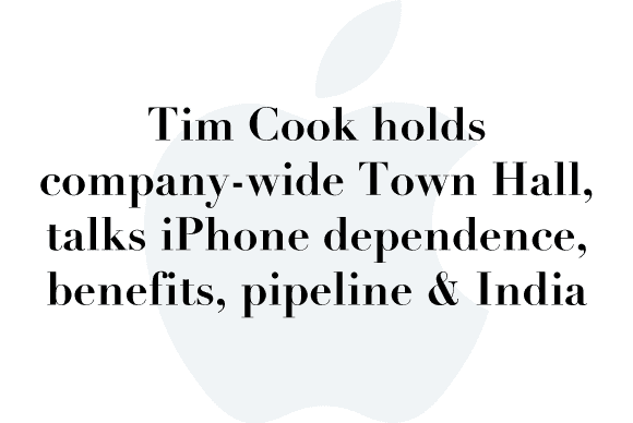 tim cook town hall