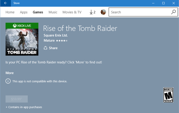 tomb raider windows store