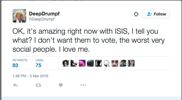 deepdrumpf tweet deep learning