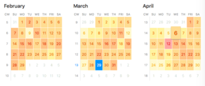 fantastical 25 year density shading