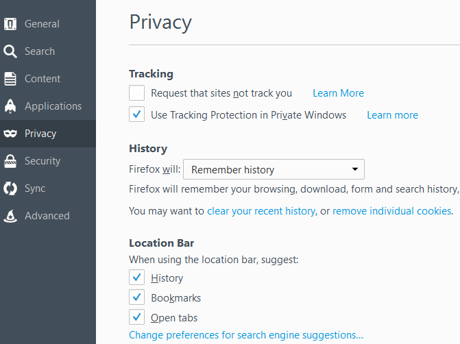 firefox browser privacy