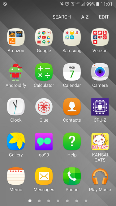 galaxys7 applicationdrawer