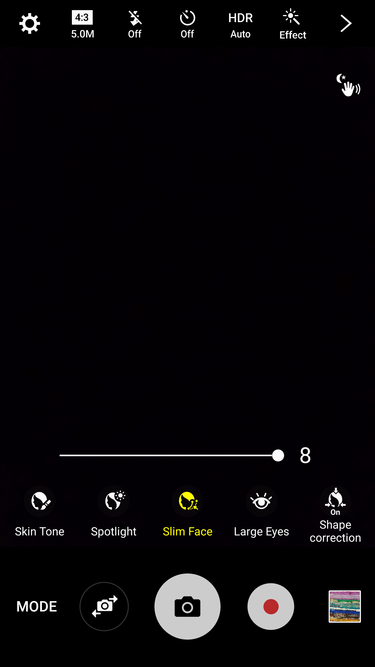 galaxys7 selfiemodes