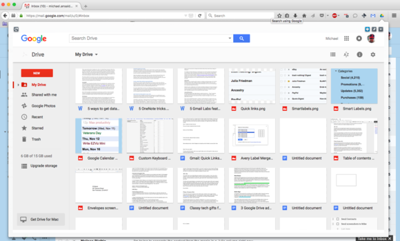 gdrive panel