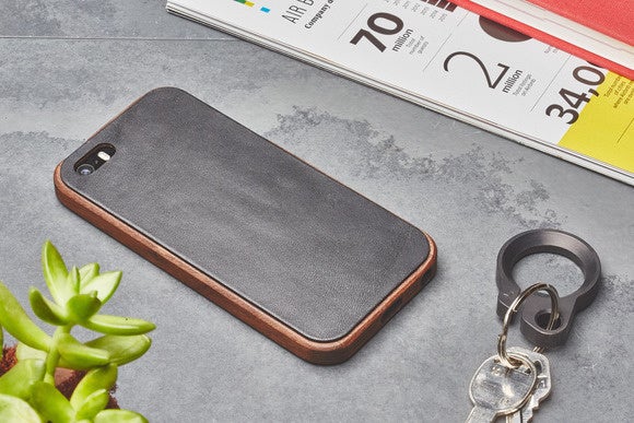 grovemade walnut leather case lifestyle ipse