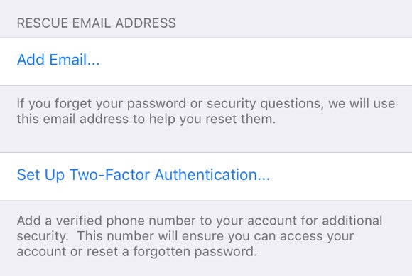 icloud two factor authentication ios 9.3