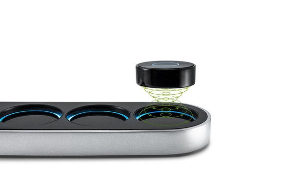 Sound puck wireless induction charging