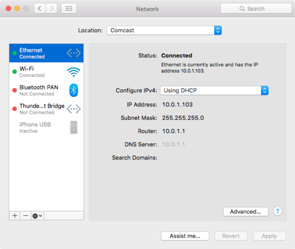 mac911 network preferences interfaces