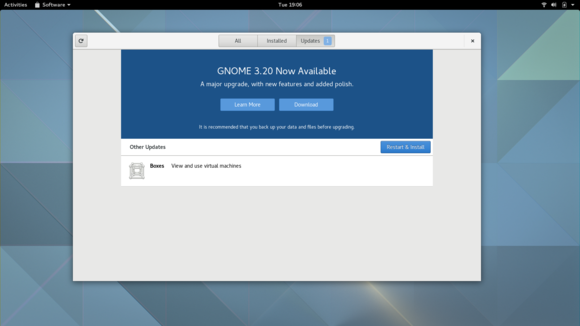 Operating system upgrades in GNOME’s Software application