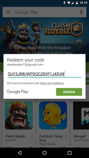 How To Redeem A Google Play Store Promo Code Greenbot - roblox.com/reddem card