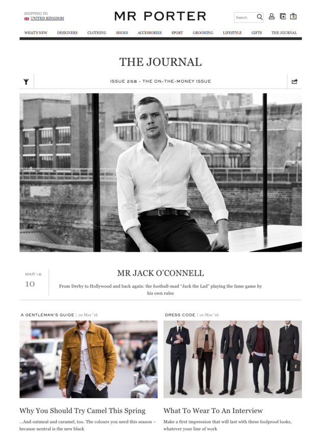 Mr Porter Journal
