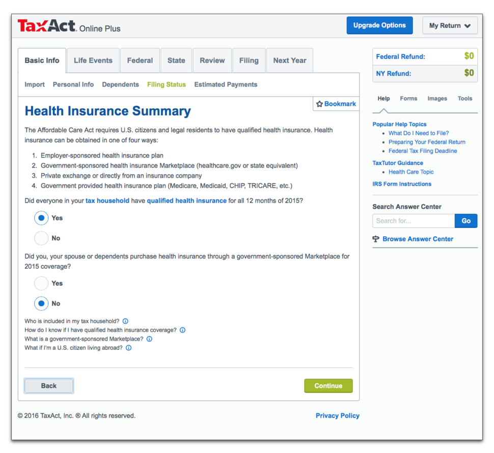 tax act compared to turbotax review