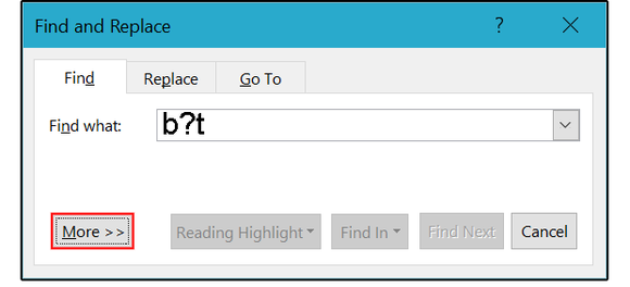 05 using the question mark wildcard