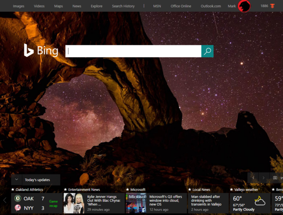 bing homepage