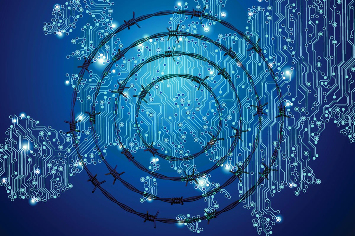 digital europe circuit board barbed wire barrier obstacle thinkstock
