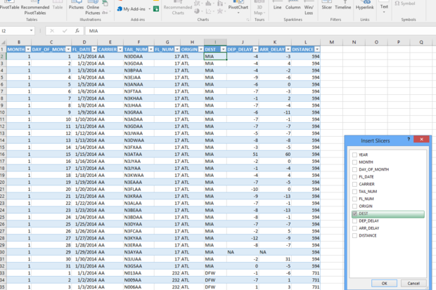 add a table in 2016 excel for mac