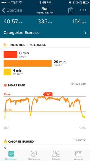 fitbit blaze cardio