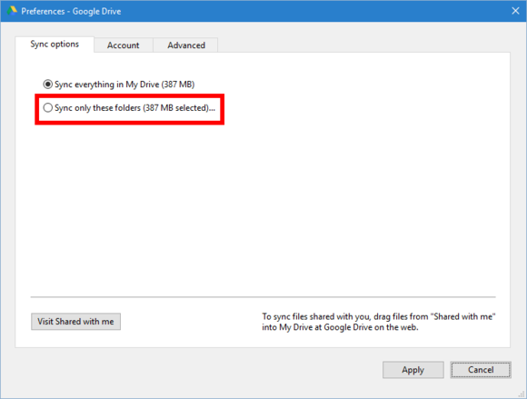 googledriveselectivesync1