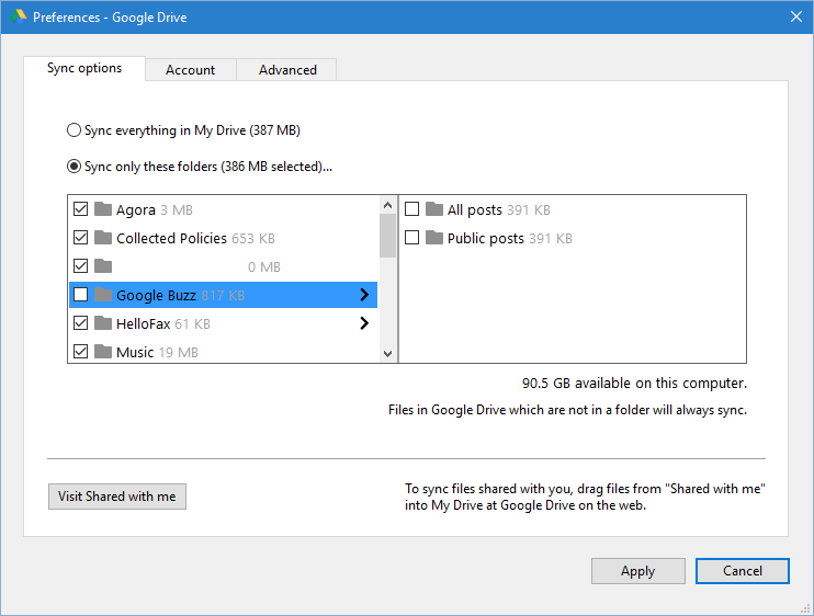 sync google drive for windows