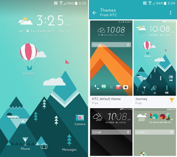 htc 10 review themes