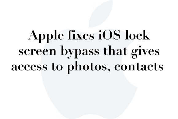 ios lock screen fix
