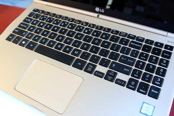 LG Gram 15 Keyboard and Trackpad Close-up