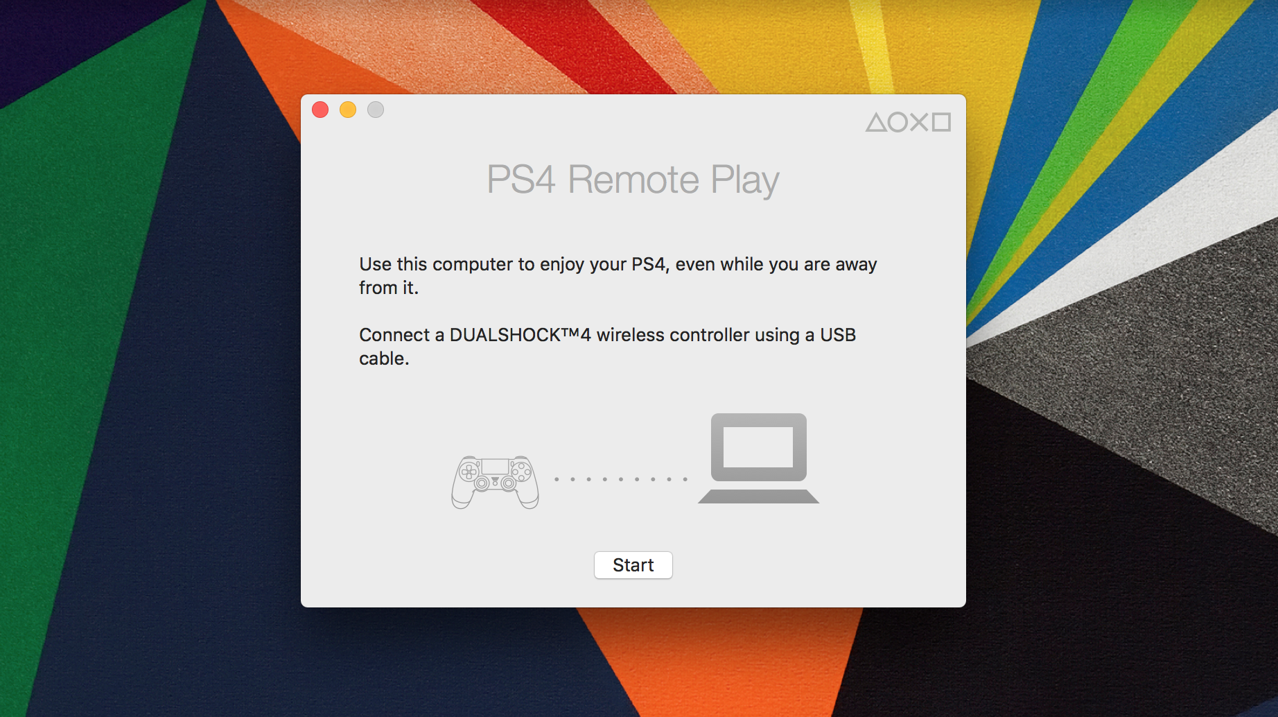 ps4 remote play macbook pro