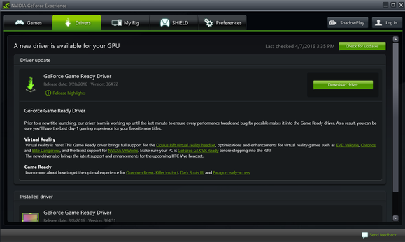 nvidia geforce oculus gpu