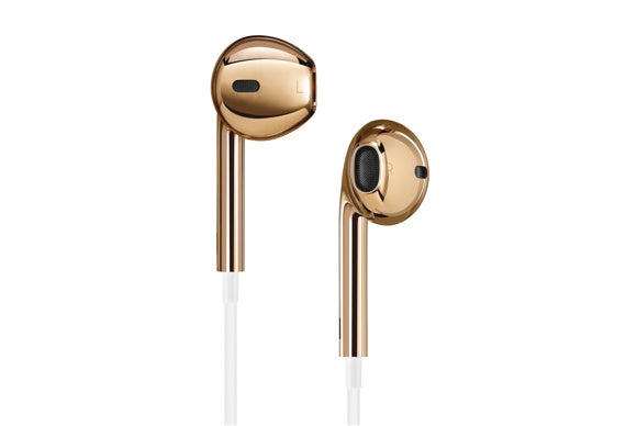 solid rose gold apple earpods