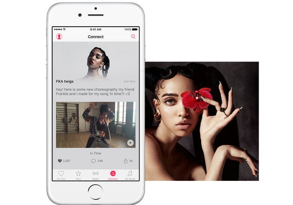 apple music connect ios app