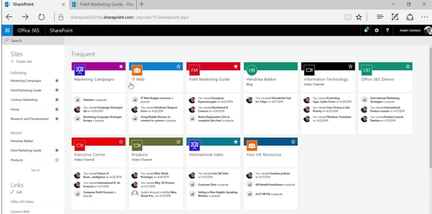 SharePoint Online opens with a new view