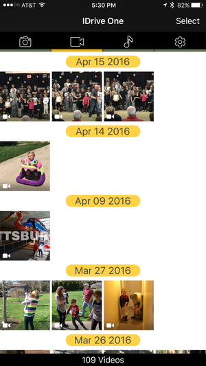 idrive one iphone videos