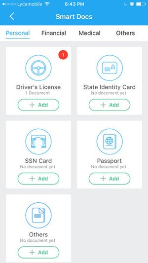 idrive smart docs categories